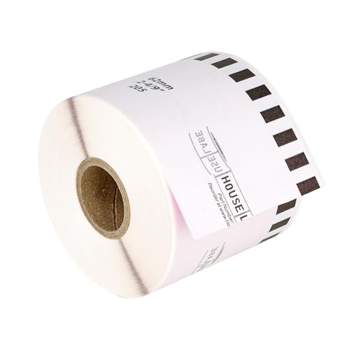 HouseLabels Compatible with Brother DK-2205, Pink, 2-4/9" x 100'