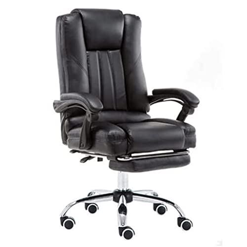 POCHY Flexible Office Chair Office Chair Height Adjustable Desk Chair S Shape Back Computer Chair Pu Leather Study Managerial Chairs Executive Chairs Cozy