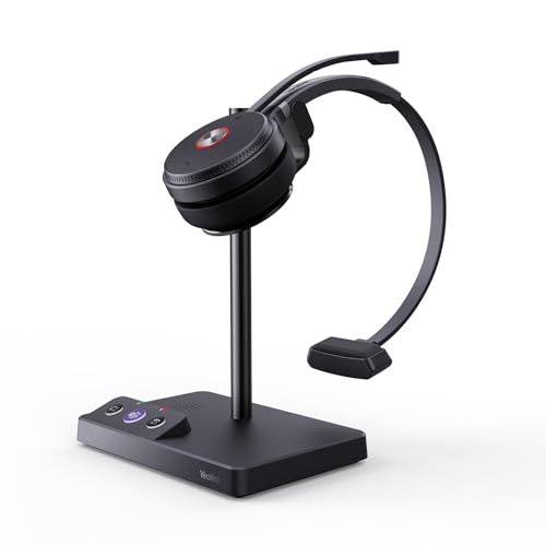 Yealink WH62 Mono Wireless DECT Headset with Microphone for Deskphone PC