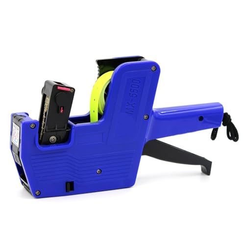 MX-5500 Tag Gun 1 Line Label 8 Digits Label Maker Pricing Gun Kit 1 Ink Plastic Random Color for Retail Shop Grocery Store