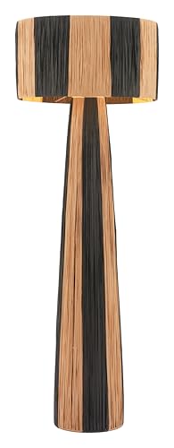 Zuo Gala Floor Lamp Black & Natural, Multicolor Floor Lamp, Modern Style, Non-Dimmable, Steel, Lighting Floor Lamps, 19.7" W x 19.7" D x 56.3" H