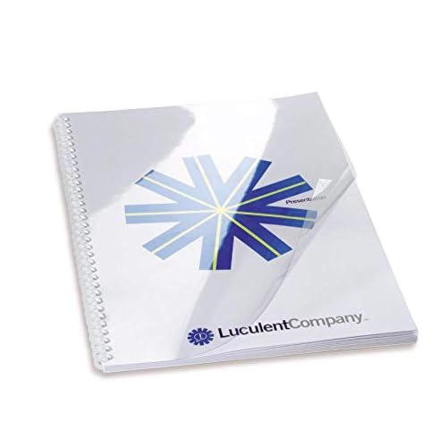 GBC CF121880 HiClear Binding Covers, 180 micron, Clear, Pack of 100,Transparent,A3