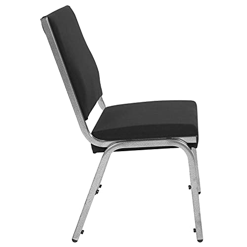 EMMA + OLIVER Black Antimicrobial Bariatric Medical Chair, 4-Pack