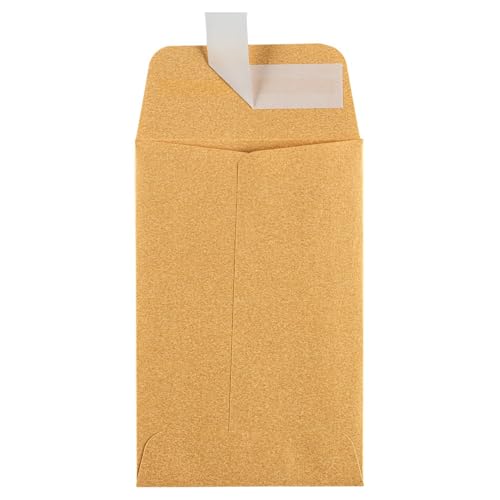 LUXPaper #4 Coin Envelopes | Peel & Press | 3'' x 4 1/2'' | Gold Metallic | 80lb. Text | 1,000 Qty