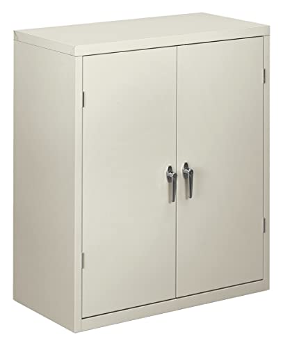 HON Brigade Series Five-Shelf Storage Cabinet - High Storage Cabinet, 36w by 18d by 42h , Light Gray (HSC2472)