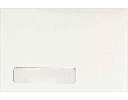 LUXPaper 6 x 9 Booklet Window Envelopes | Bright White | 24lb. Text | 500 Qty
