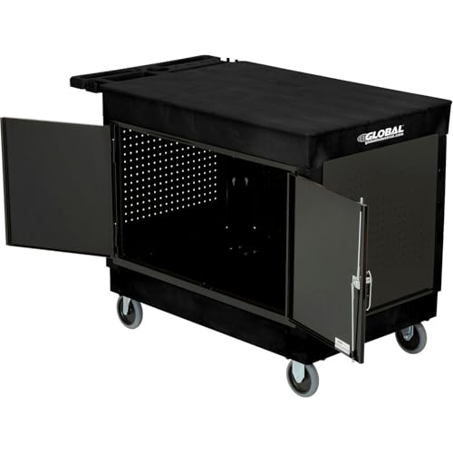 Global Industrial Global Industria Flat-Top Utility Cart, 500 lb. Capacity, 44"L x 25-1/2"W x 32-1/2"H