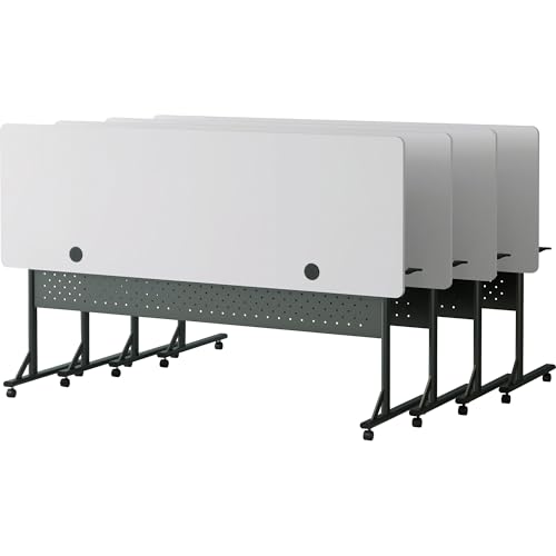 Lorell Shift 2.0 Flip & Nesting Mobile Table, Gray
