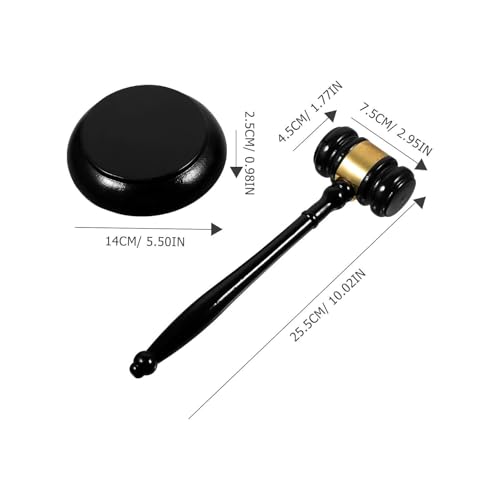 Wooden Judge Gavel Hammer for Meetings, Auction Courtroom Use & Legal Scenarios Auction Hammer