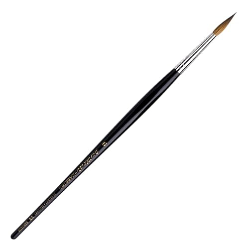 da Vinci Watercolor Series 35 Maestro Paint Brush, Round Long Taper Kolinsky Red Sable, Size 6 (35-06)