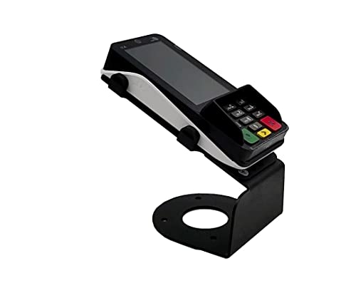 DCCStands PAX A35 4" Fixed Stand Fixed and Angled Metal Terminal Stand, Screw-in or Adhesive, Black