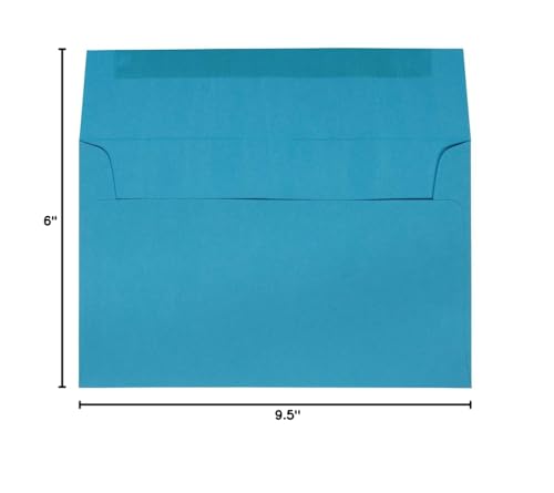 JAM PAPER A10 Colored Invitation Envelopes - 6 x 9 1/2 - Blue Recycled - Bulk 500/Box
