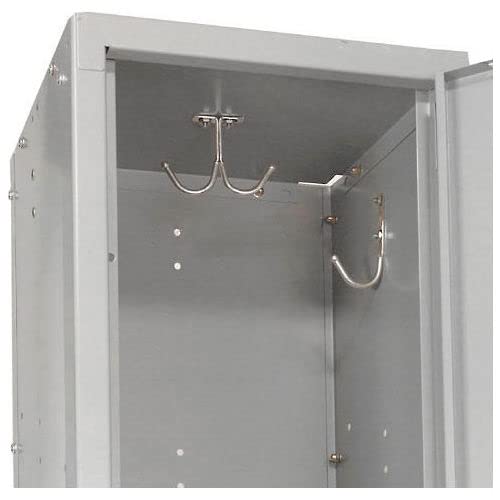 GLOBAL INDUSTRIAL Double Tier Locker, 12x18x36, 2 Door, Ready To Assemble, Gray