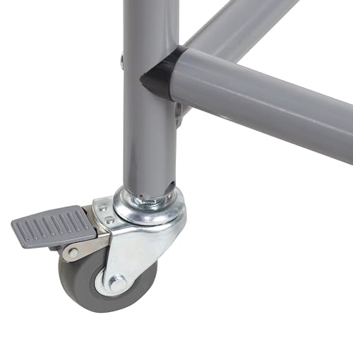 ECR4Kids The Surf Storage Rack, Holds 30 Lap Desks, Classroom Furniture, Silver