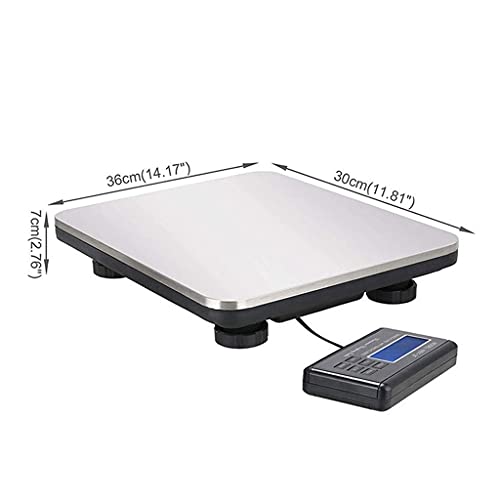 KOMFGT Postal Scales for Shipping Packages Shipping Scale 300Kg Digital Postal Scale Heavy Duty Portable Platform LCD Industrial Floor Scale Pet Weighing