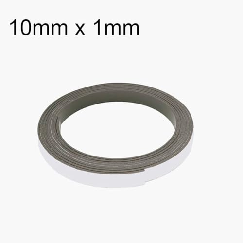 YTCEZ 1-10 Meter Self Adhesive Rubber Magnet Strip 10 * 1 15 * 1 20 * 1 30 * 1mm Tape Rubber Refrigerator Flexible Magnetic Strip for Home(W 30MM X T 1MM,10Meter)