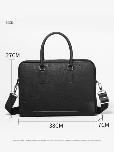 AWMGPDDBTO Briefcases for Men Leather Briefcase for 15in Laptop