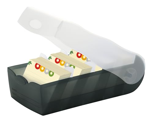 HAN - A8 Card Box Croco Translucent/Black with 500 Lined Cards for Child & Teen