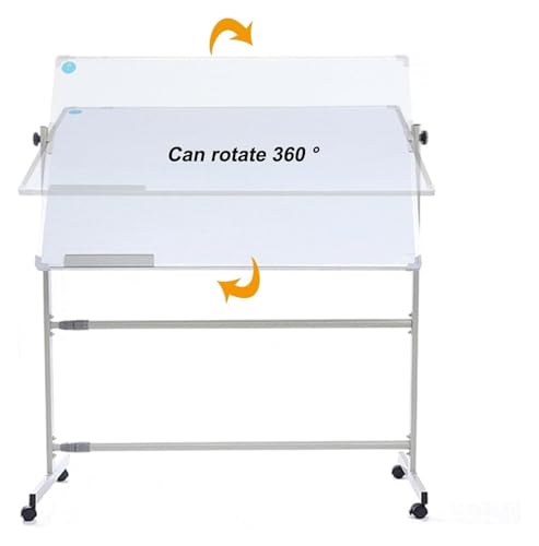 Whiteboard Easel Stand, Whiteboard Stand, Adjustable Mobile Metal Stand On Wheels,for Dry Erase Board,Chalkboard,Bulletin Board