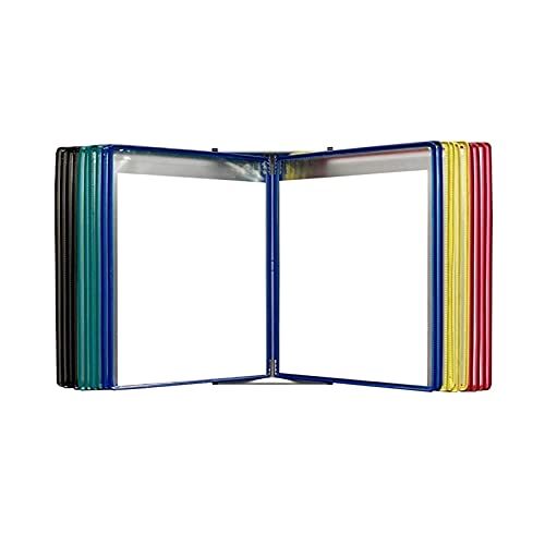 KGDJBGSE Wall Mounted File Folder Holder, Hanging Organizer for A4 Documents, 20 Sleeves Red(Multi Colored)
