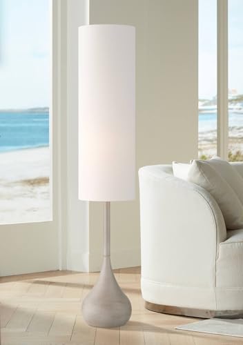 Possini Euro Design Moderne Droplet 62" Tall Natural Gray Floor Lamp
