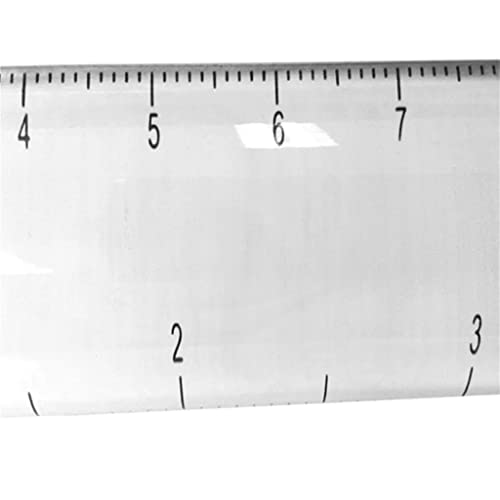Portable Hand Ruler 2X Magnifier Pole with Measuring Scale Reading
