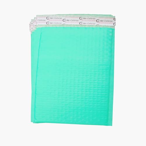 AirnDefense 2000#000 4X8" Green Poly Bubble Mailers Shipping Padded Envelope