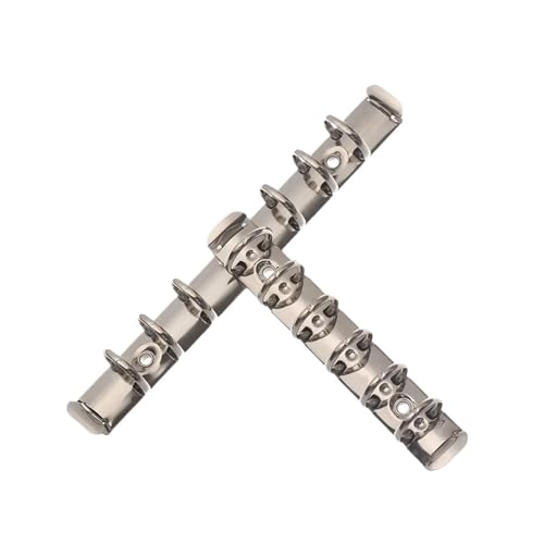 Ring binding, A5 Ring Binder Mechanism 10 Pieces Metal Clip Silver Loose Leaf File Folder Office Supplies(-B5-26 rings)