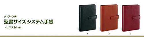 Raymay Fujii DB3005B Personal Organizer, Davinci, Standard, Bible, Black