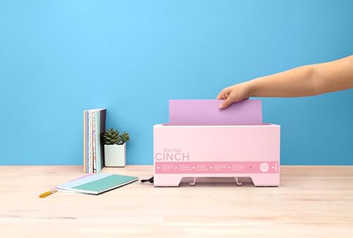 We R Memory Keepers Thermal Cinch Binding Machine Pink 12 Inch, Includes Thermal Book Binding Machine, Book Spines, and Clips, Create DIY Journals, Notebooks, Scrapbooks, Photo Books, and Documents