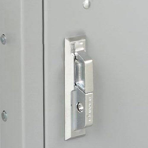 GLOBAL INDUSTRIAL Double Tier Locker, 12x18x36, 2 Door, Ready To Assemble, Gray