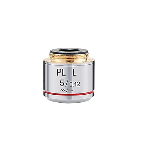 Laboratory Microscope Accessories achromatic Objective Lens PL-L 2.5X 5X 10X 20X 40X 50X 60X 80X 100X Working Distance 20.2 mm/RMS Flat Field Infinity System(5X)
