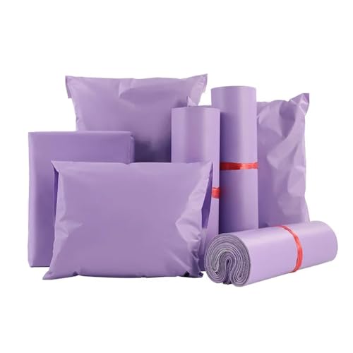 DJJSDMY Shipping Bags 100 Pieces Self Sealing Purple Mail Bag, Express Bag, Packaging Envelope(32x45cm)