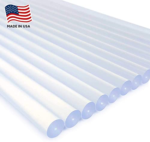 AdTech Crystal Clear Hot Glue Sticks, 10 Inch Full Size | Multi-Temperature, Quick Bonding for Crafting, Scrapbooking & DIY Projects | Fits All Full-Size Glue Guns | Made in the USA