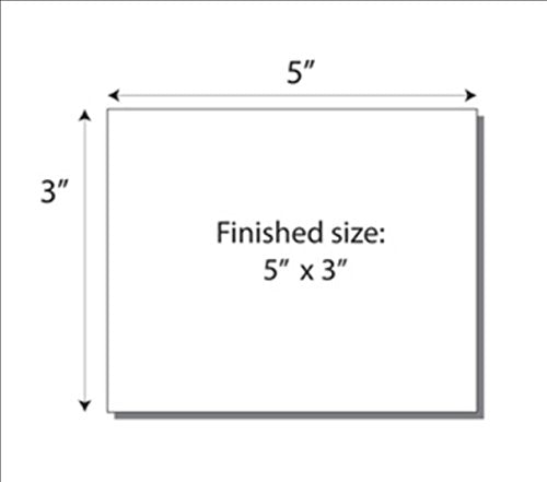 Print-Ready Note/Index Cards (3" x 5"), 3-UP, Perfed for Separation on 8-1/2" x 11" White 67lb Vellum Paper - 250 Sheets (750 Cards)
