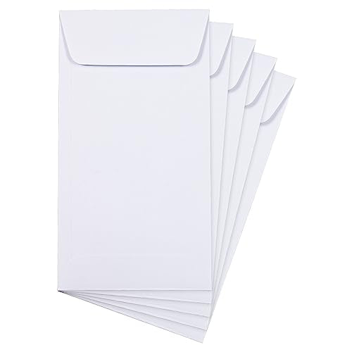 JAM PAPER #7 Coin Business Envelopes - 3 1/2 x 6 1/2 - White - Bulk 1000/Carton