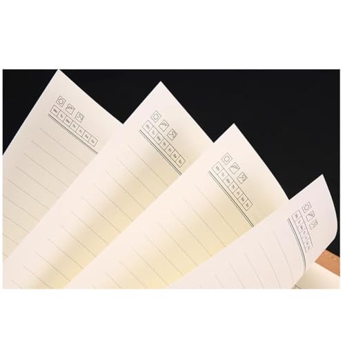 GESJKR A5 Loose Leaf Business Notebook Detachable Leather