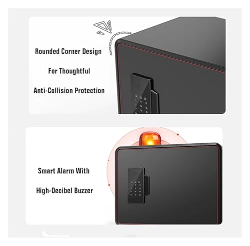 lock box Fingerprint Safe with Touch Screen Small Home Safe Alarm