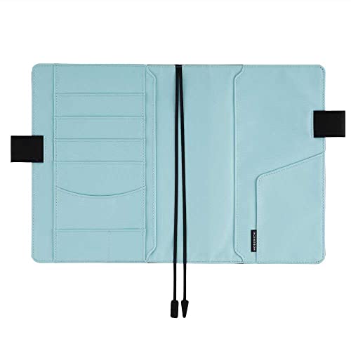 Hobonichi Notebook Cover Cousin (A5) Black x Clear Blue