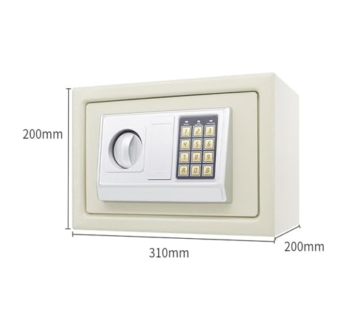 fireproof safe Digital Safe with Keypad Security Home Safe Box Alarm System, for Office Hotel Jewelry Cash Use Storage(White)