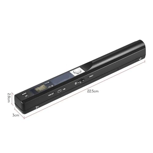 Document Scanner, Portable Scanner 900DPI Handheld A4 Document LCD Display Supports JPG/PDF Formats for Books & Images