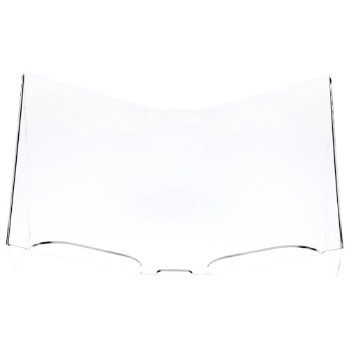 Plymor Clear Acrylic Open Book Display Stand with 2.5" Ledge, Tilted, 22.5" W x 14.5" D x 13" H