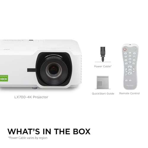 ViewSonic LX700-4K 4K UHD Laser Gaming Projector 3500 Lumens 240Hz Xbox