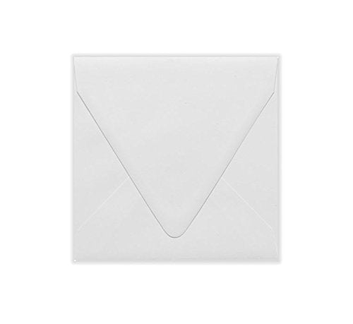 LUXPaper Square Contour Flap Invitation Envelopes | 6 1/2" x 6 1/2" | White | 100% Recycled | 80lb. Text | 1,000 Qty