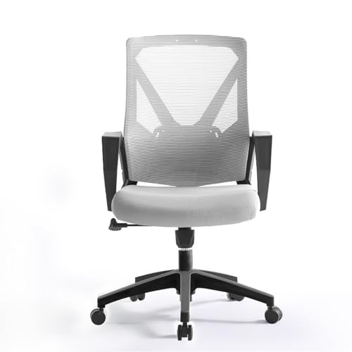 Ergonomic Office Chair Mid-Back Mesh Rolling Swivel Task Chairs with Wheels Office Chair ﻿(Gris)