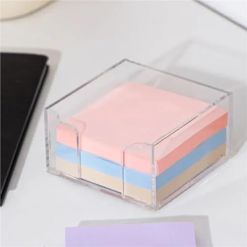 Nuqsx Sticky Note Holder 6pcs Acrylic Sticky Note Holder Self Stick Note Pad Holder for Classroom Office Desk Organizer For Home Dorm Room Office Desk