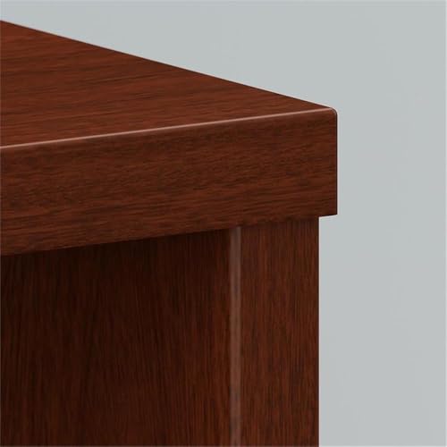Scranton & Co Office Desk, 60W x 30D x 30H, Thermally Fused Laminate, Mahogany Finish, Wire Management Grommets, Sturdy Commercial Desk for Private or Open-Plan Home Office Workspace