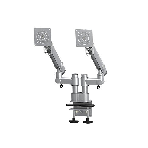 Goldtouch EGDF-202D Dynafly Dual Monitor Arm, Clamp Mount, Aluminum