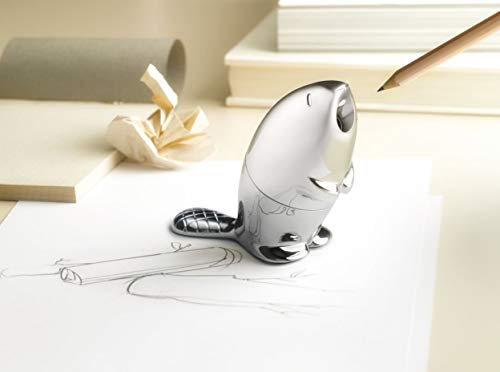 Alessi Kastor Pencil Sharpener in Chrome Plated Zamak