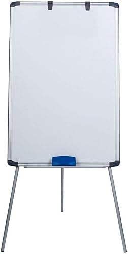 Magnetic Dry Erase Portable Flip Chart Easel with Tripod Stand, Adjustable Height, for Office, Home, Teaching, 60x90CM